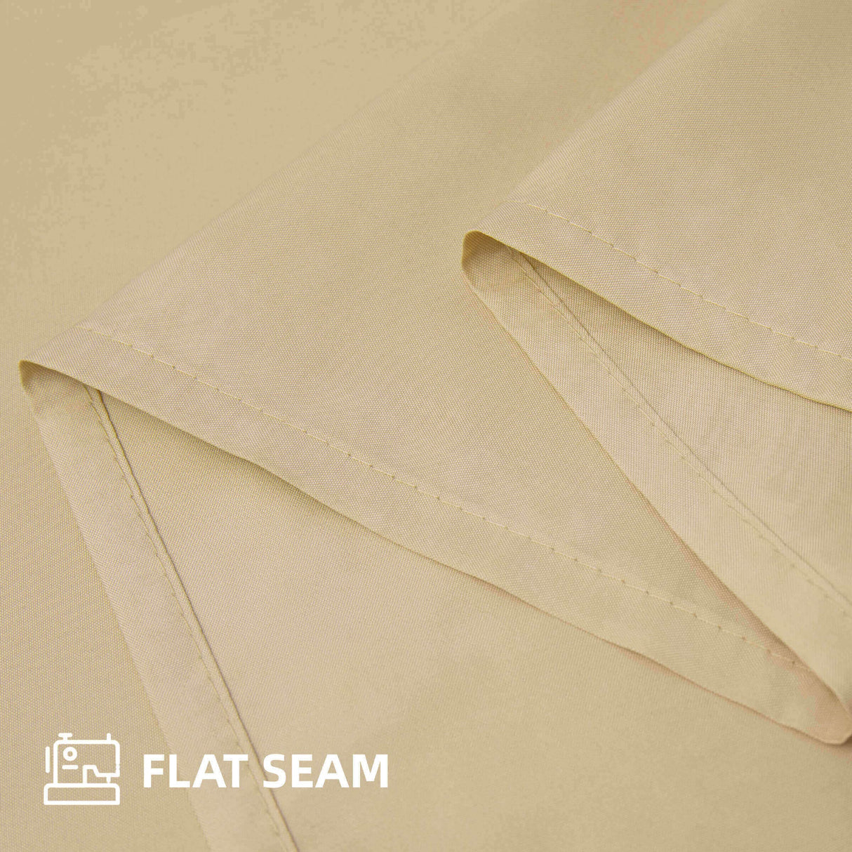 OutdoorLines Waterproof Indoor Outdoor Curtains for Patio-Privacy Sun Blocking Grommet Curtain Panel Weatherproof, UV Resistant Curtains for Gazebo, Front Porch, Pergola Beige 52W x 84L Inch 1 Piece OutdoorLines