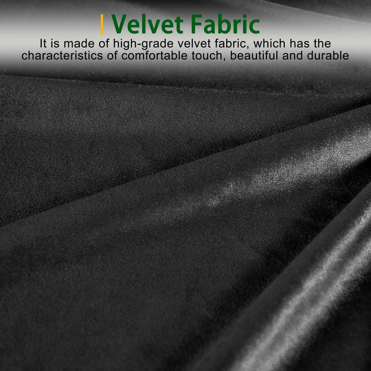 THSUPER 145'' Luxury Velvet Upholstered Chesterfield Oversized U Shaped Sectional Sofa Couch for Living Room, Couches with Button Tufted Design and Comfortable Seating and 4 Pillows. Black THSUPER