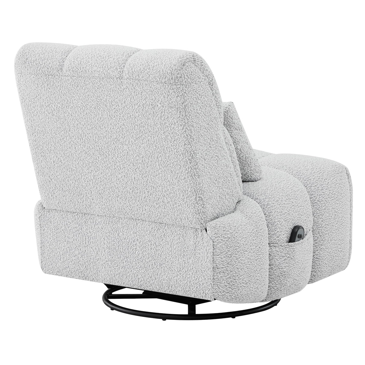 Watson & Whitely Oversized Power Recliner Chair for Adults, Swivel Rocker Recliner Chair with Lumbar Support, Ultra-Comfy Glider Recliner for Living Room Theater Seating Single Sofa, Grey Watson & Whitely