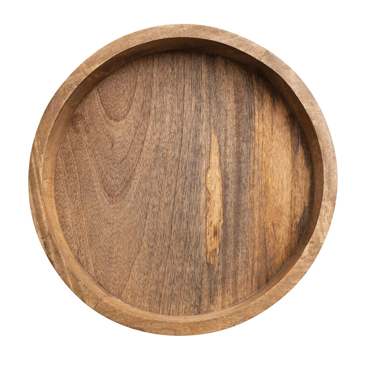 Creative Co-Op Boho Footed Wood Carved Design, Natural Decorative Tray Creative Co-Op