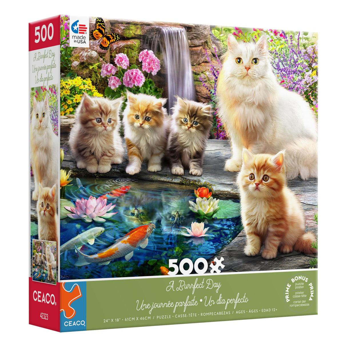 Ceaco - A Purrfect Day - 500 Piece Jigsaw Puzzle Ceaco