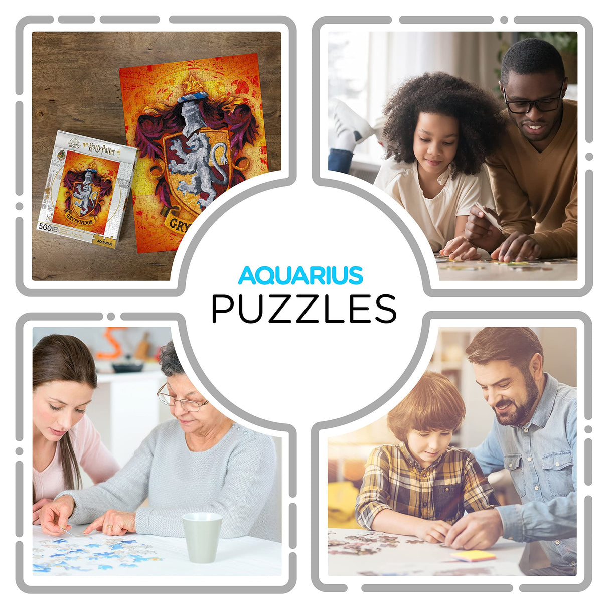 AQUARIUS Harry Potter Puzzle Gryffindor Crest (500 Piece Jigsaw Puzzle) - Officially Licensed Harry Potter Merchandise & Collectibles - Glare Free - Precision Fit - 14x19in AQUARIUS