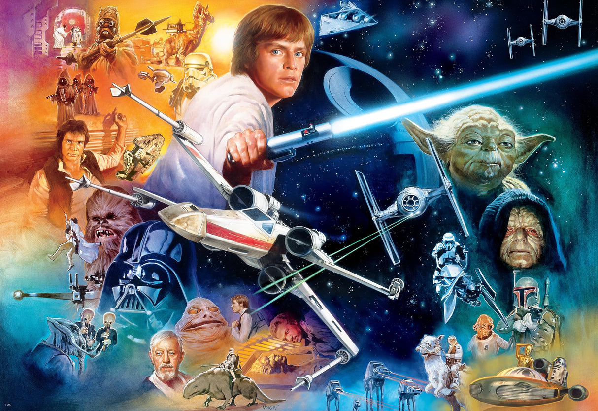 Buffalo Games - Star Wars - The Force is Strong with This One - 2000 Piece Jigsaw Puzzle for Adults -Challenging Puzzle Perfect for Game Nights - Finished Size is 38.50 x 26.50 Buffalo Games