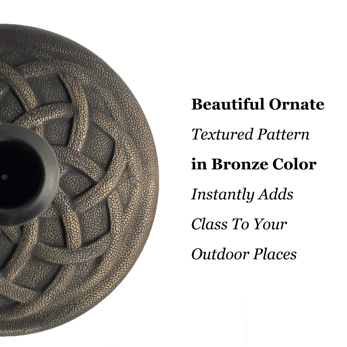 BACKYARD EXPRESSIONS PATIO · HOME · GARDEN 911554 21 Pound Umbrella Base, Bronze BACKYARD EXPRESSIONS PATIO · HOME · GARDEN