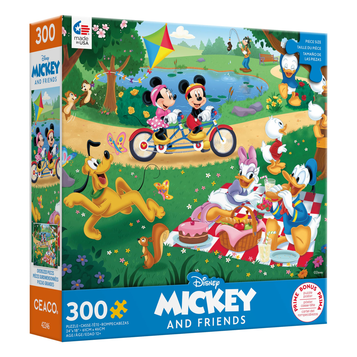 Ceaco - Disney - Mickey & Minnie in The Park - 300 Piece Jigsaw Puzzle Ceaco