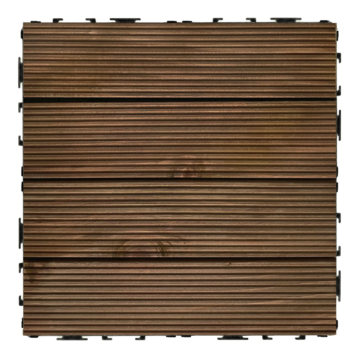OutdoorZ Interlocking 12-Inch Deck Tiles, 27 Tiles - 12" x 12", Plank Royal Mahogany - DIY Weatherproof Patio Tiles - High-Quality Durable Deck Flooring for Outdoor & Indoor Use by Achim Home Decor Achim Home Furnishings