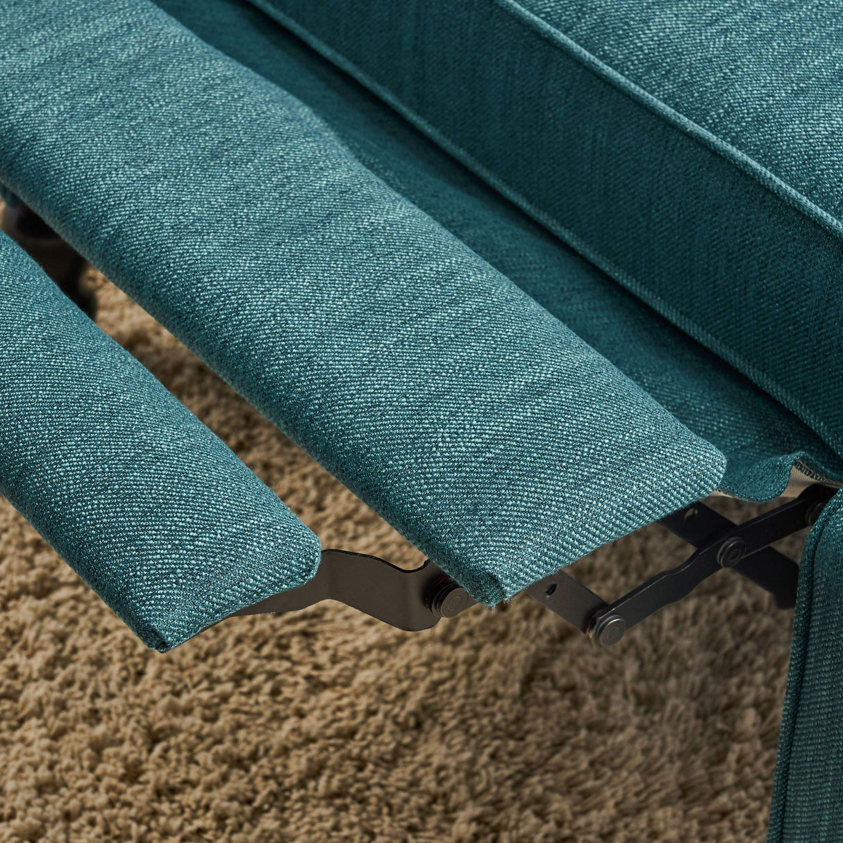 Christopher Knight Home Salome Push Back Recliner, Teal, Dark Brown 33.25D x 37.75W x 42.5H in GDFStudio