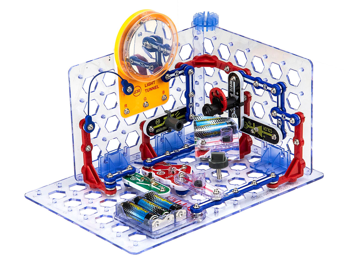 Snap Circuits 3D Illumination Electronics Exploration Kit | Over 150 STEM Projects | Full Color Project Manual | 50 Parts | STEM Educational Toys for Kids 8+ Snap Circuits