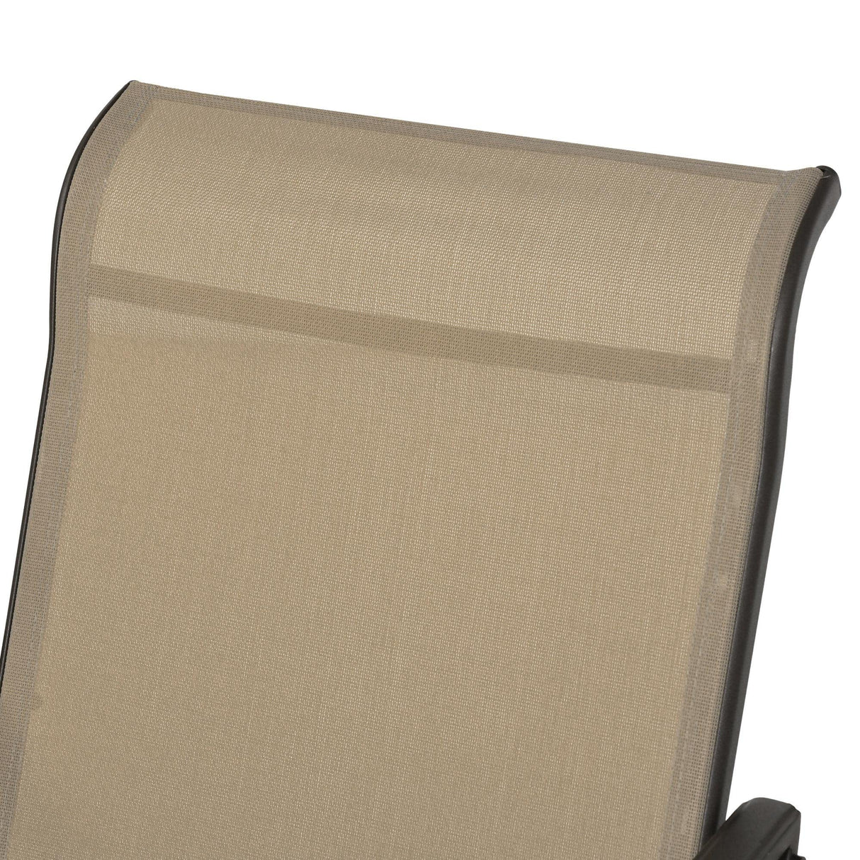 Outsunny 3-Piece Outdoor Gliders Set Bistro Set with Steel Frame, Tempered Glass Top Table for Patio, Garden, Backyard, Lawn, Gray Outsunny