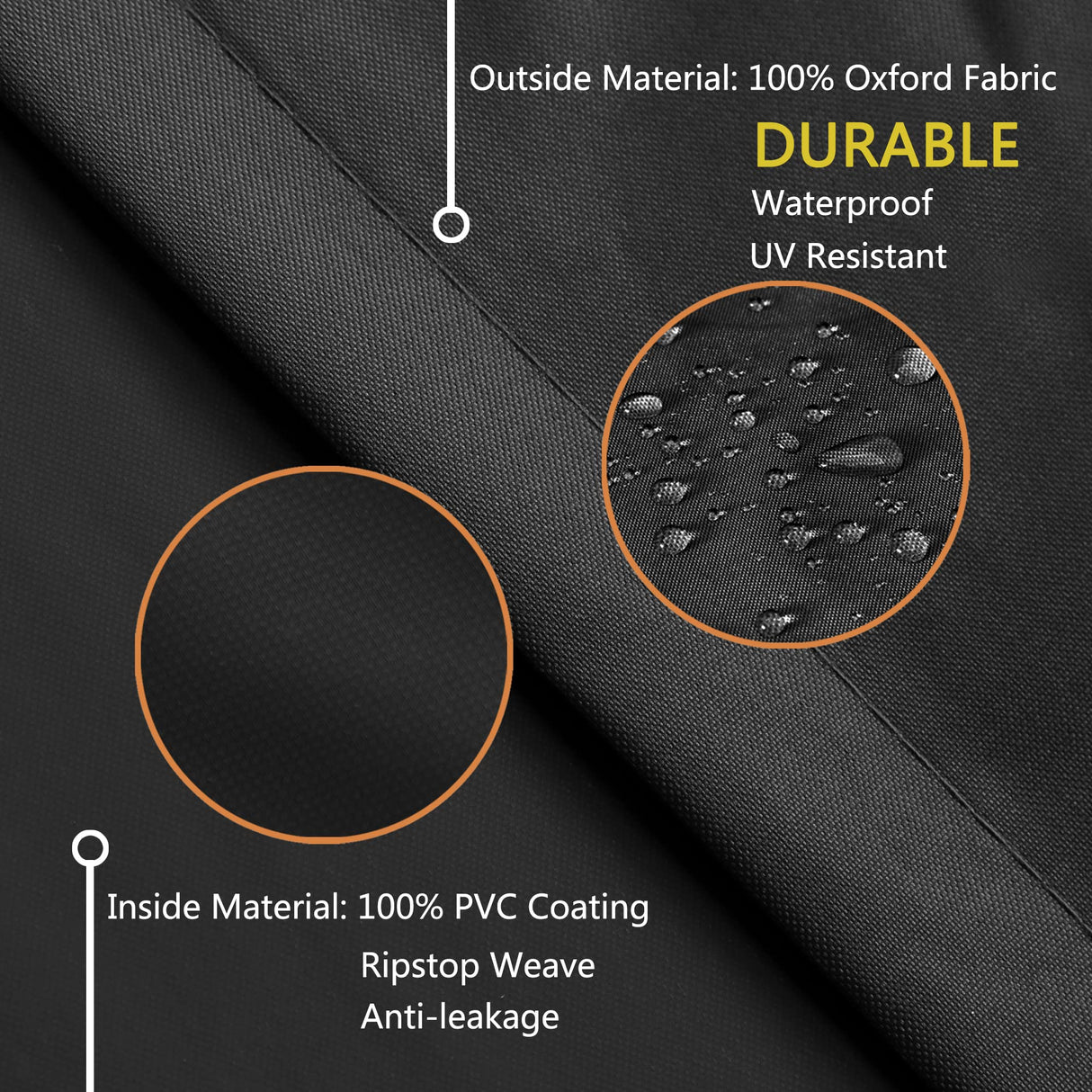 Baner Garden Patio Furniture Covers,Outdoor Furniture Cover Waterproof,Patio Furniture Set Covers for 3 Piece Outdoor Bistro,Patio Sofa Covers Set for 2 Chairs and Coffee Table,Black BANER GARDEN