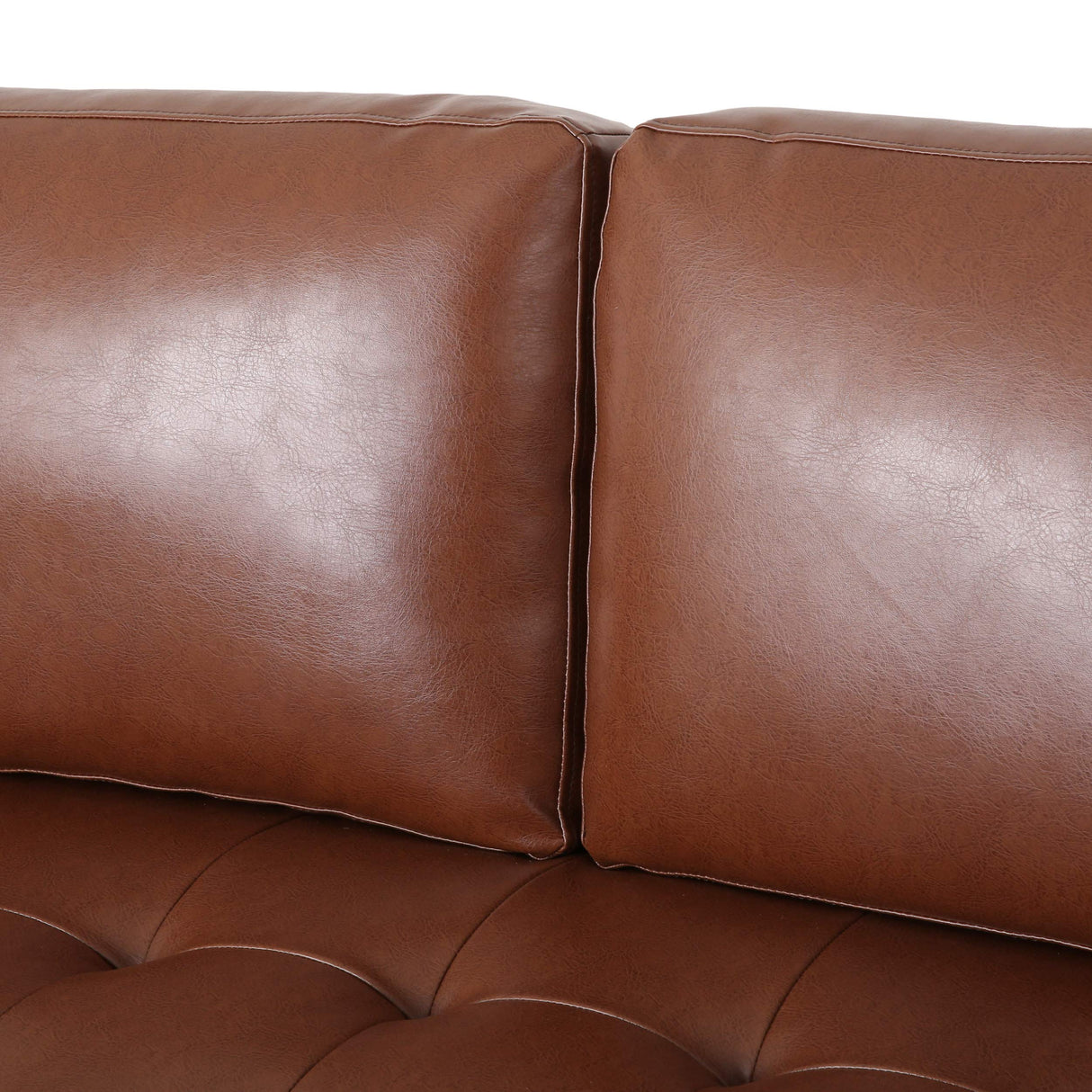 Christopher Knight Home Malinta Sofas, Cognac Brown + Espresso Christopher Knight Home