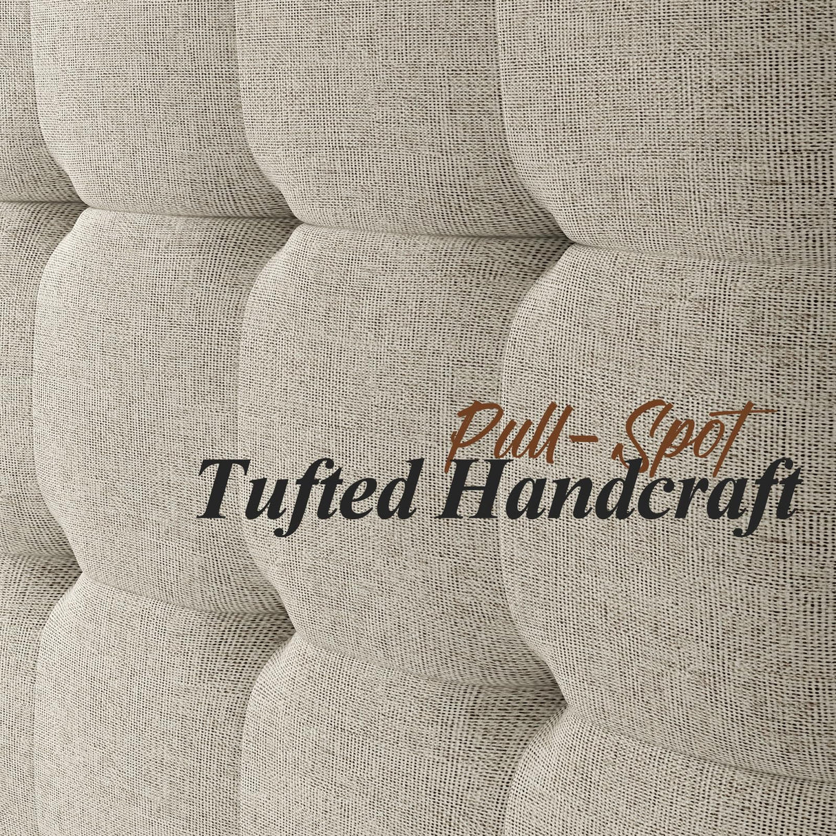 Jocisland Ash Gray Upholstered Queen Size Platform Bed Frame with Tufted Headboard – No Box Spring Needed Jocisland