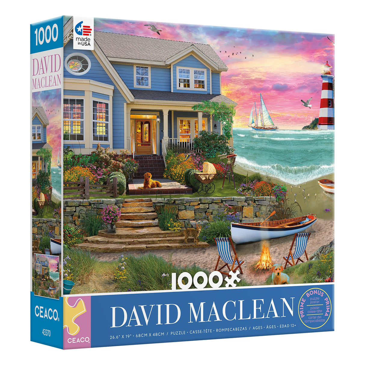 Ceaco - David MacLean - Heart Beach - 1000 Piece Jigsaw Puzzle Ceaco