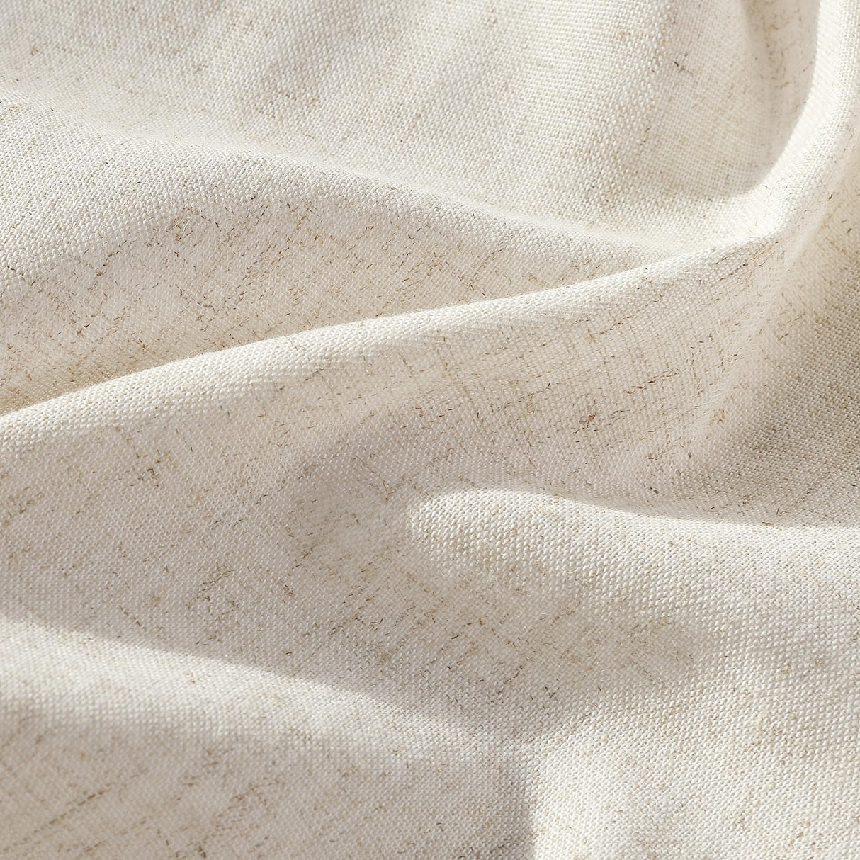 Pinch Pleated Linen Curtains 108 Inches long for Living Room 2 Panels Set Cream Beige Flax Pleat Drapes Back Tab Semi Sheer Neutral Boho Ceiling to Floor 108 Inch Curtains for Bedroom Window 9 FT Aersas