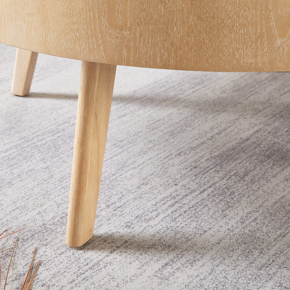 Gexpusm Round Wood Coffee Tables for Living Room, Farmhouse Circle Coffee Table, Rustic Mid Century Wooden Coffee Tables for Apartment, Easy Assembly (Only Coffee Table, 31.50" Dx31.50 Wx14.29 H) Gexpusm