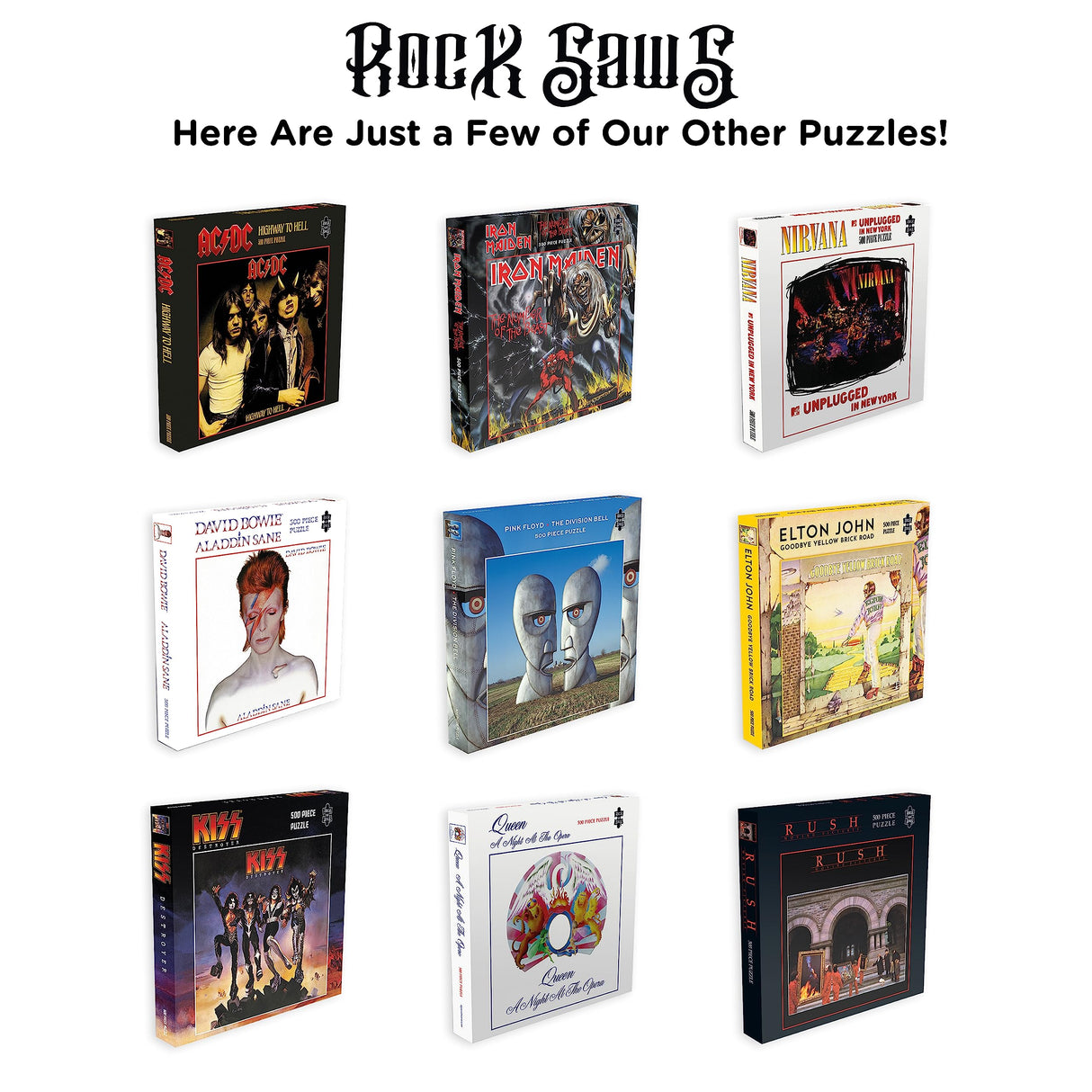 AC/DC High Voltage (500 Piece Jigsaw Puzzle) RockSaws