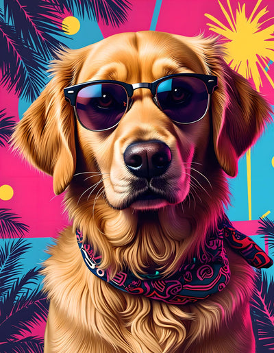 Yeadiffy Diamond Art Painting Kits for Adults Diamond Art Kits for Adults Beginners,5D Translucent Gems Diamond Painting,DIY Full Drill Diamond Gem Art and Crafts 12x16inch (Dog)