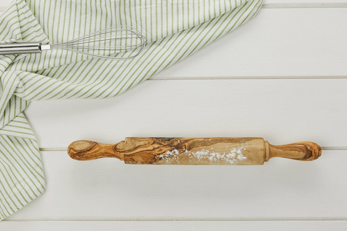 Naturally Med - Olive Wood Rolling Pin - 15.5 inch Naturally Med