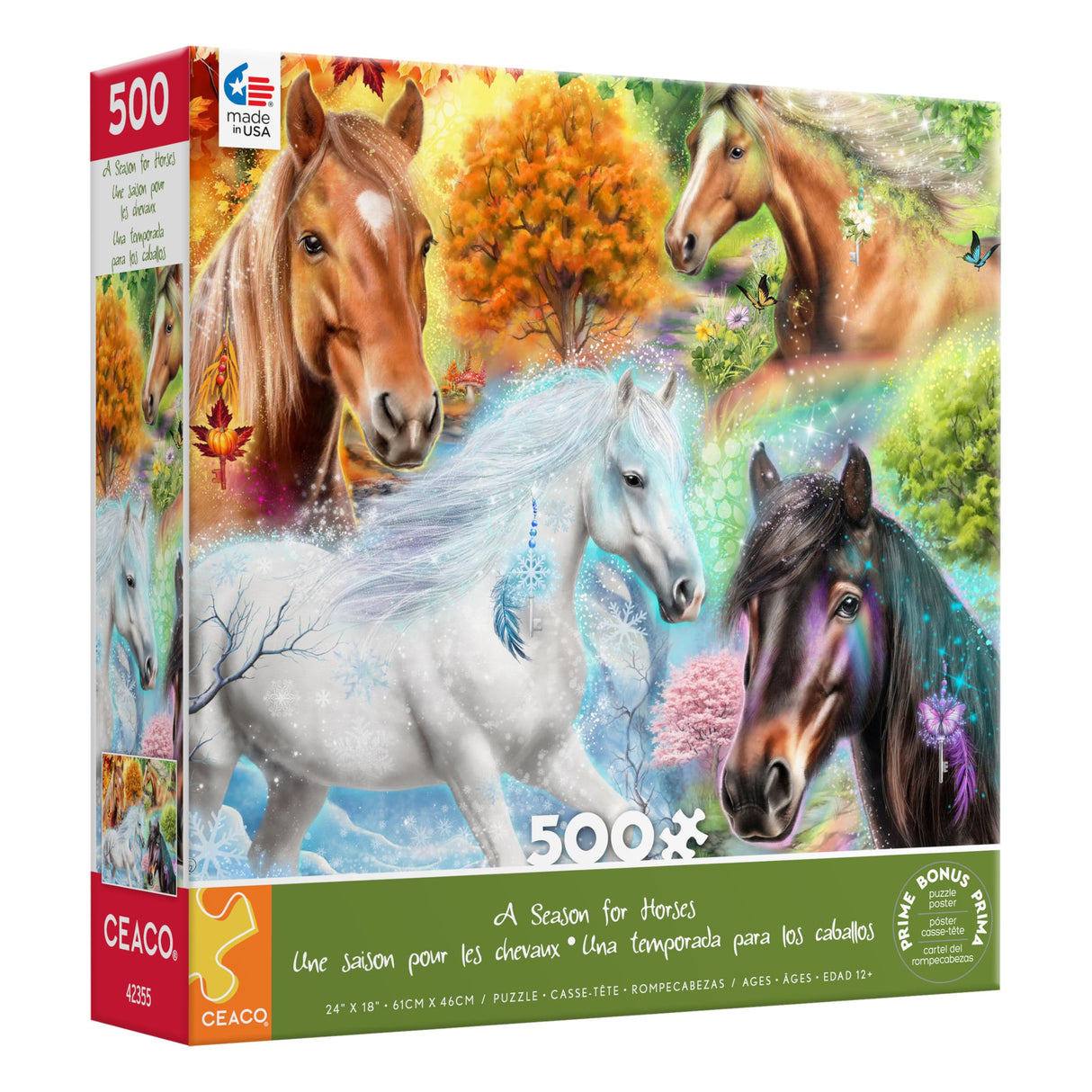 Ceaco - A Season for Horses - 500 Piece Jigsaw Puzzle Ceaco