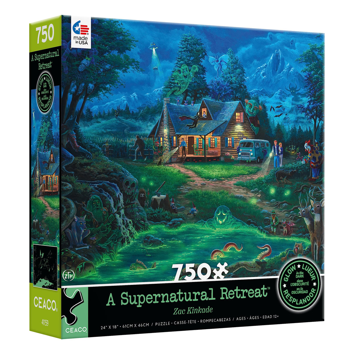 Ceaco - A Supernatural Retreat - Glow - 750 Piece Jigsaw Puzzle Ceaco