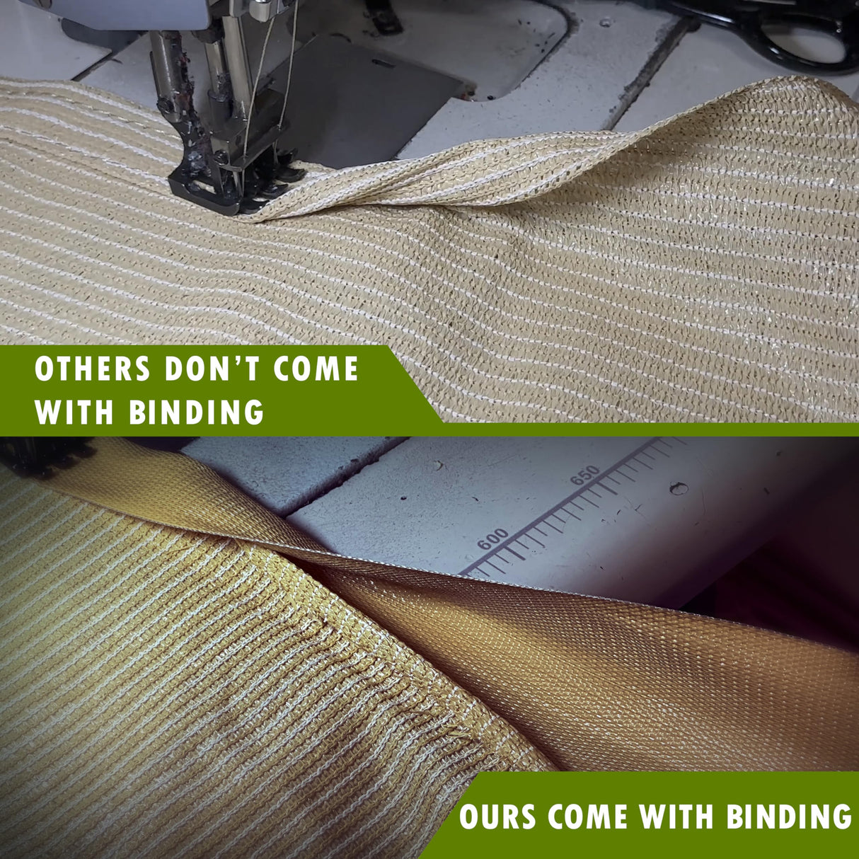 ColourTree 10' x 20' Beige Pergola Sun Shade Canopy Replacement Cover UPF50, Commercial Grade 260 GSM Cloth for Outdoor Patio, Garden, Backyard (We Make Custom Size) ColourTree