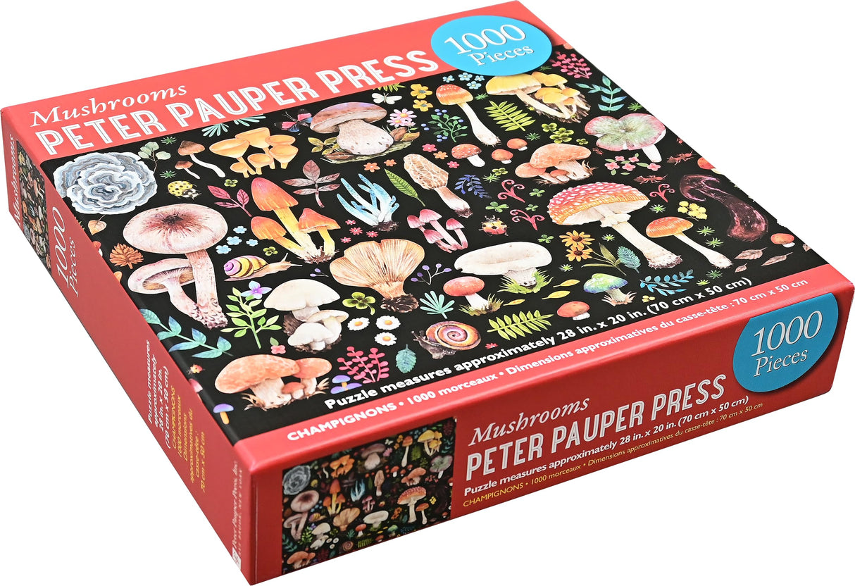 Mushrooms 1000-Piece Jigsaw Puzzle PETER PAUPER PRESS