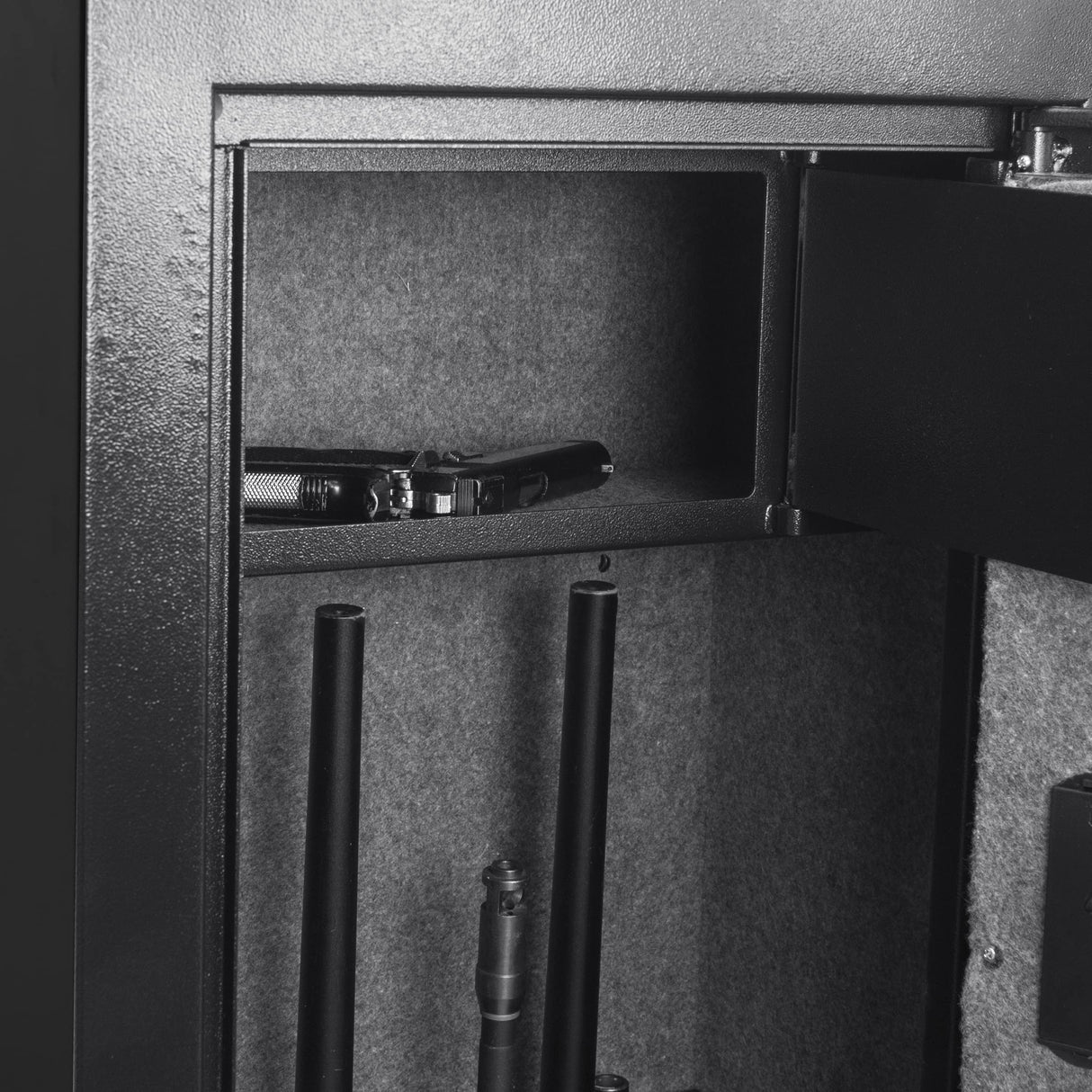 Barska Quick and Easy Digital Access Rifle Firearm and Long Gun Safe for Home with Optional Silent Mode - 14 Position Keypad BARSKA