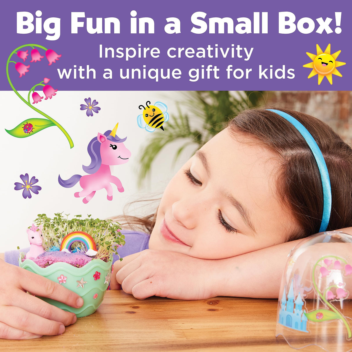 Creativity for Kids Mini Garden: Magical Unicorn Terrarium Kit - Unicorn Gifts for Girls, Kids Craft and Toy, Unique Gifts for Kids (Ages 6+) Creativity for Kids