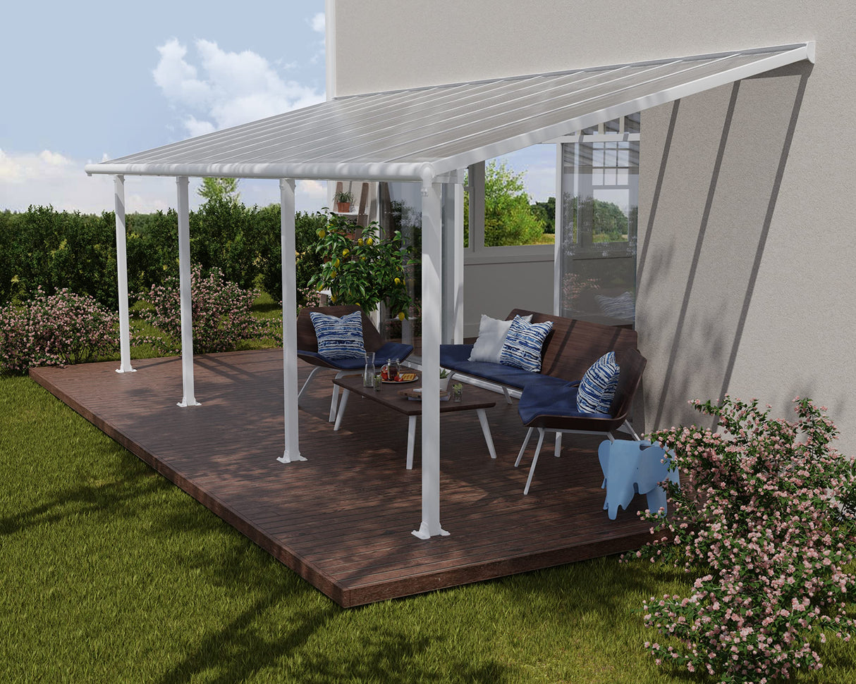 Palram - Canopia Olympia 10' x 24' Patio Cover - White/White Palram