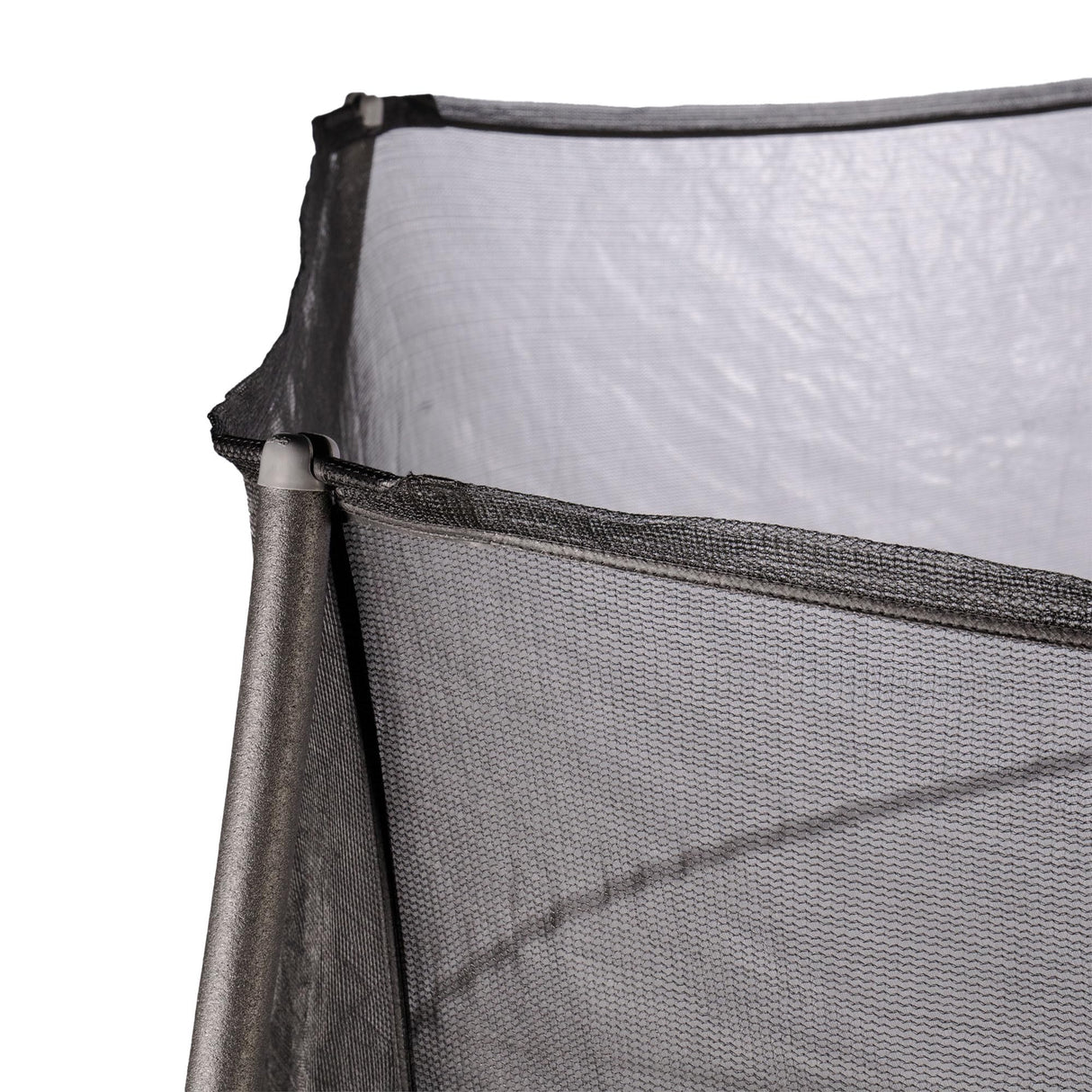 JumpKing 14 Foot Round Trampoline and Enclosure System with Galvanized Steel Frames and 200 Pound Capacity for Kids and Adults, Black/Lime Green JumpKing