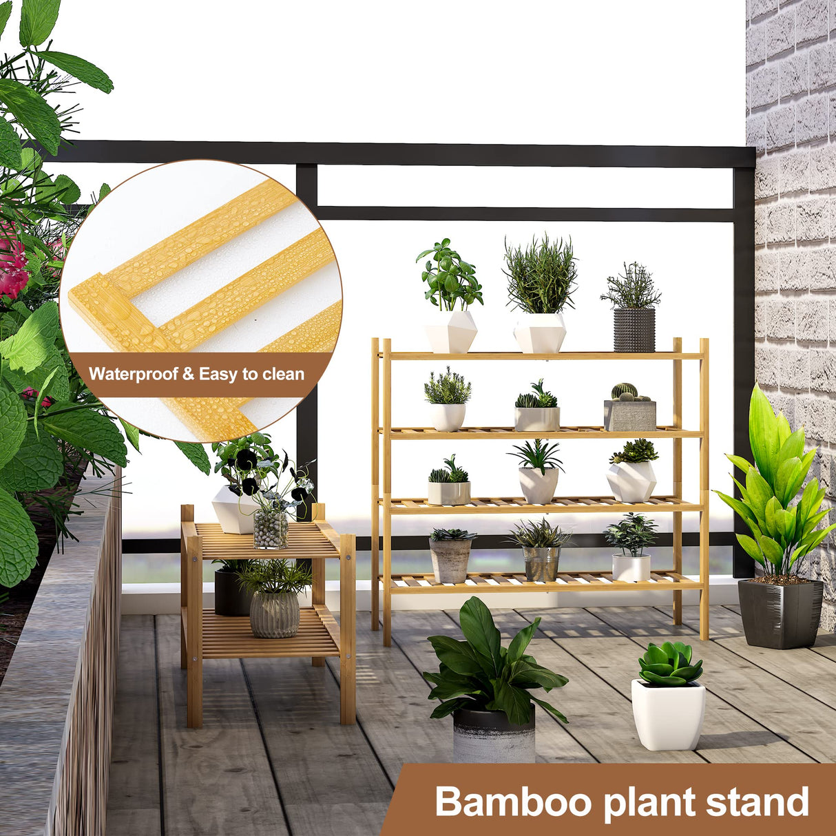 FILWH Bamboo Shoe Rack Stackable Shoe Shelf Storage Organizer for Unit Entryway Hallway and Closet Sturdy Freestanding Shoe Shelf(2 Tier Natural) FILWH