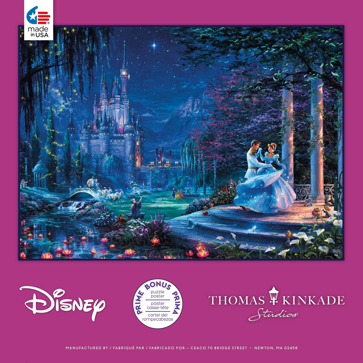 Ceaco - Thomas Kinkade - Disney - Cinderella - Dancing in The Starlight - 1000 Piece Jigsaw Puzzle Ceaco