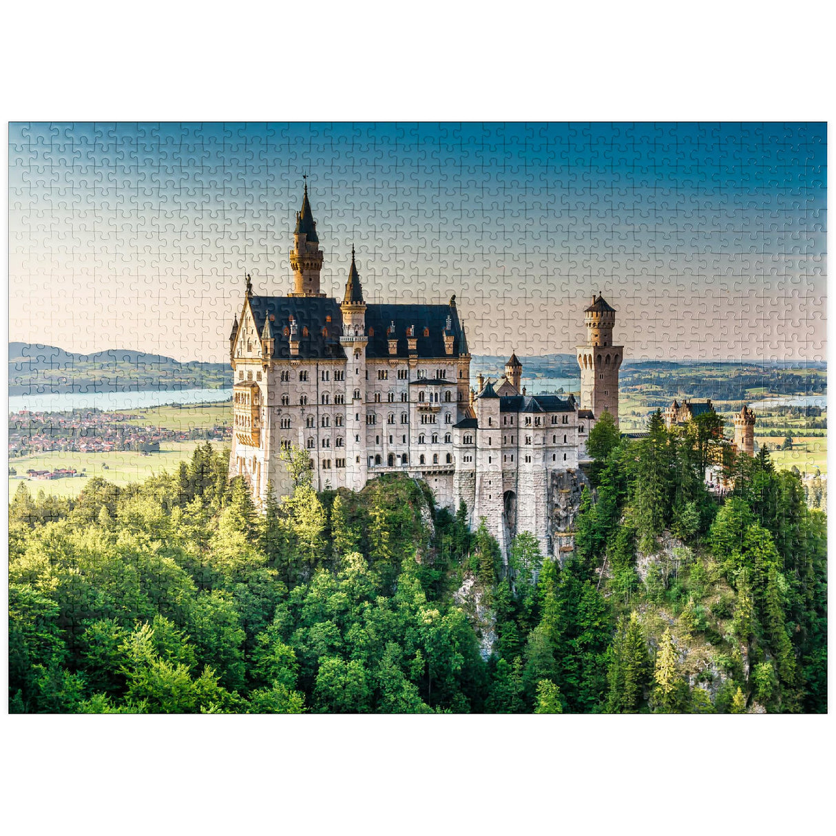 MyPuzzle Neuschwanstein Castle Bavaria Germany - Premium 1000 Piece Jigsaw Puzzle for Adults MyPuzzle.com