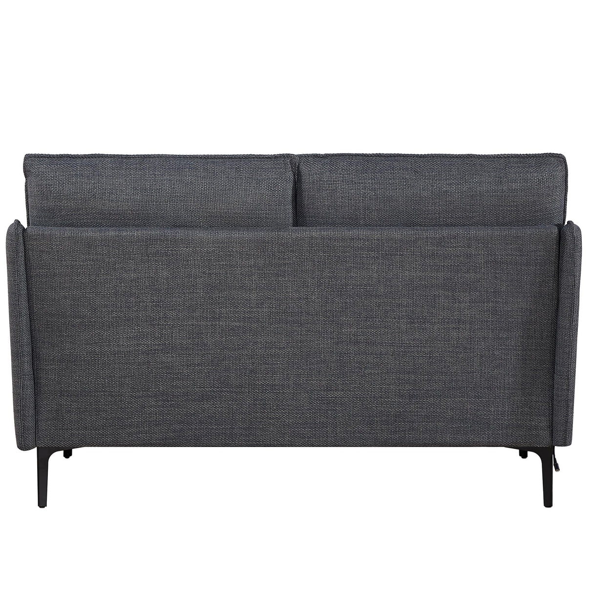 Plococo Simple Style Modern Loveseat Couch Sofa with USB Charge Port, 2 Pillows,Metel Legs for Primary Living Space, Bed Room, Office (Grey) Plococo