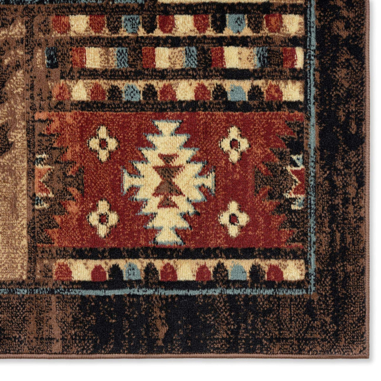 Home Dynamix Buffalo Bear Rustic Area Rug, Brown/Red, 7'10"x10'5", Rectangular Home Dynamix