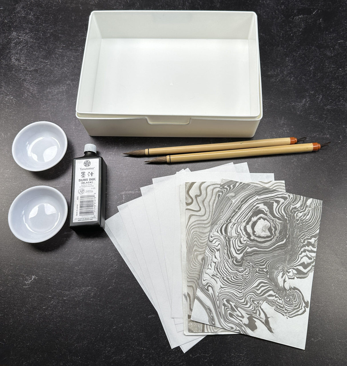 Yasutomo Suminagashi Water Marbling Kit Yasutomo