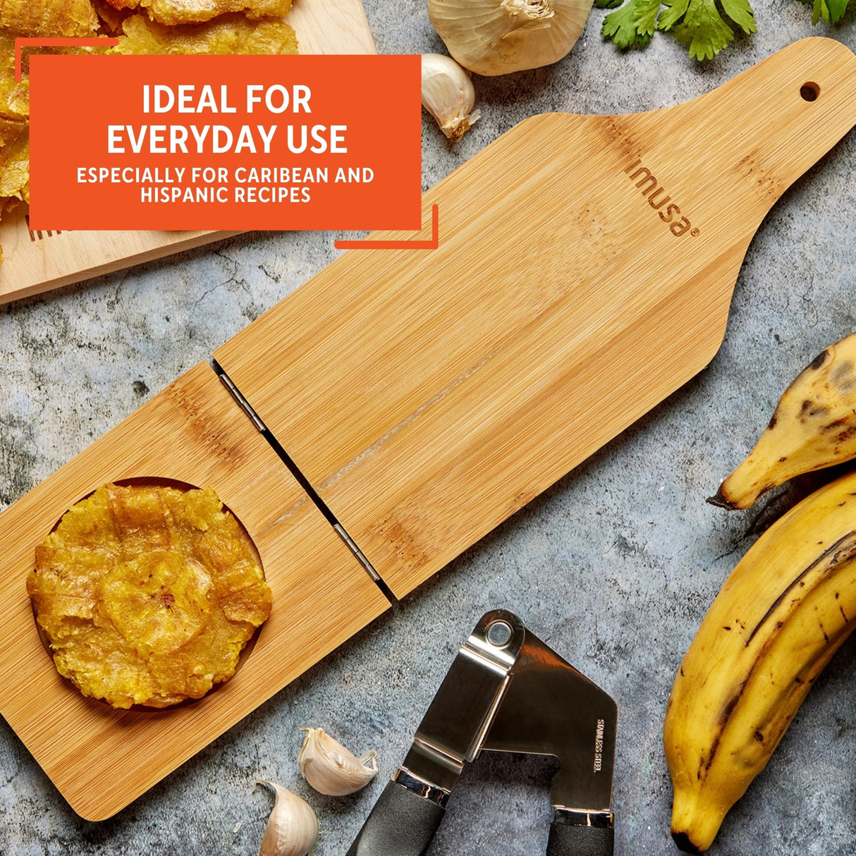 IMUSA USA FBA_BAM-10007 BAM-10007 Bamboo Jumbo Tostonera, Natural Imusa