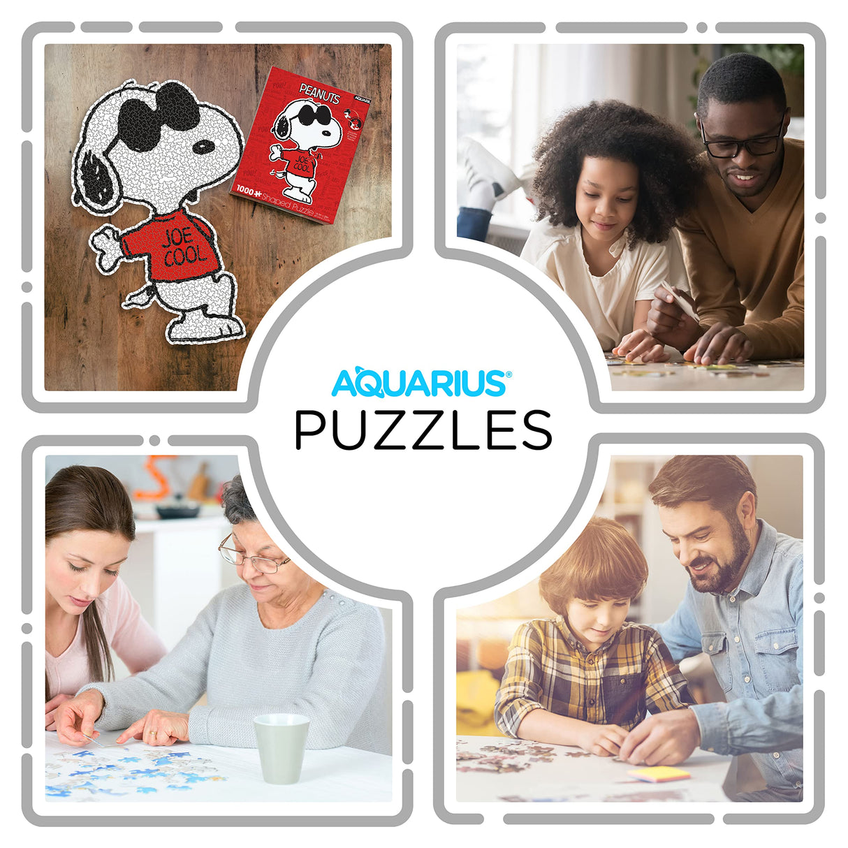 AQUARIUS - Peanuts Joe Cool Shaped 1000 Piece Jigsaw Puzzles AQUARIUS