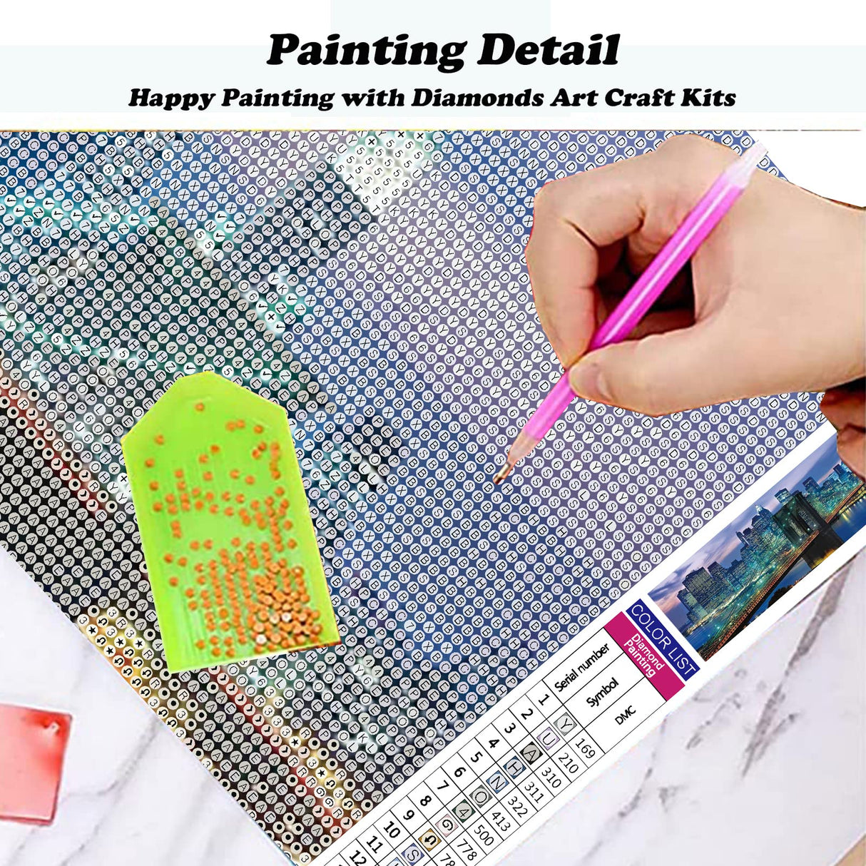 YALKIN 5D Large Diamond Painting Kits for Adults (35.43x11.8inch), Full Round Drill Brook Bridge Pictures Arts Paint by Diamonds Kits Diamond Art Kits for Home Wall Decor Relax Gift YALKIN