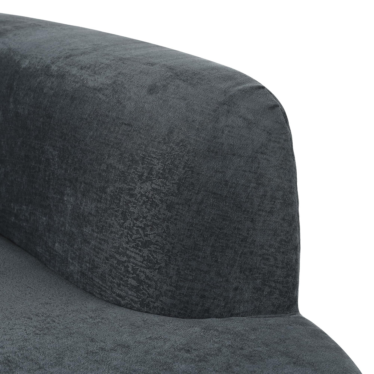 VnndeNest 125" Curved Sofa,Modern Half Moon Sectional Sofa, Comfy Chenille Fabric Upholstered Minimalist Sofa with 3 Pillows, 3 Seater Cloud Couch for Living Room, Apartment, Free Installation,Grey VnndeNest