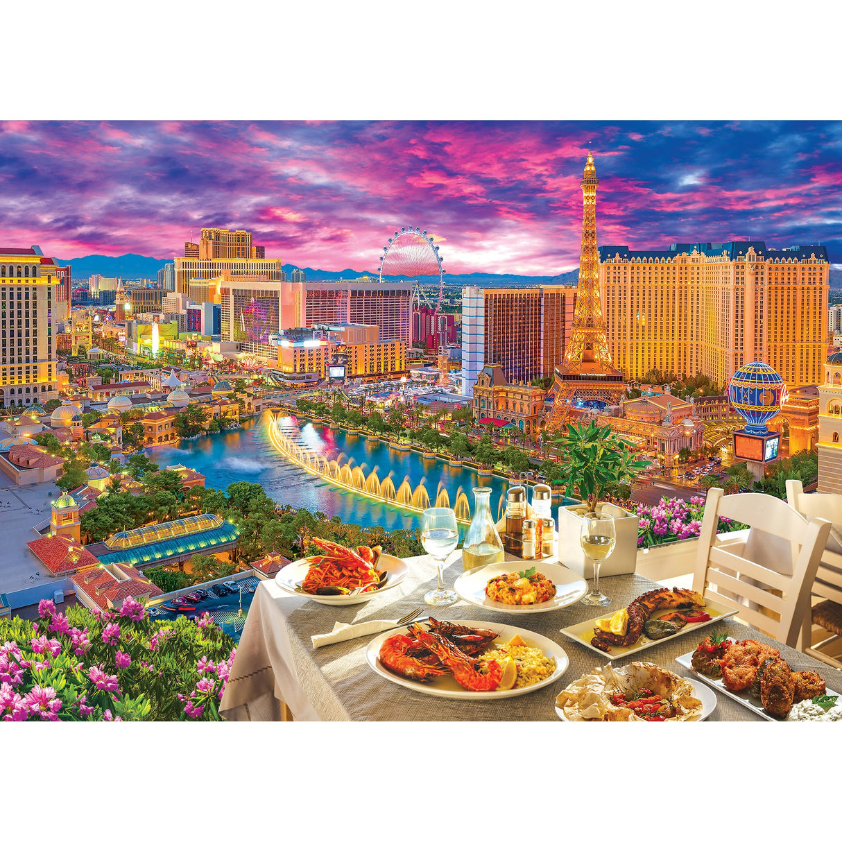 RoseArt - Kodak Premium - La Vida Las Vegas - 3000 Piece Jigsaw Puzzle for Adults RoseArt