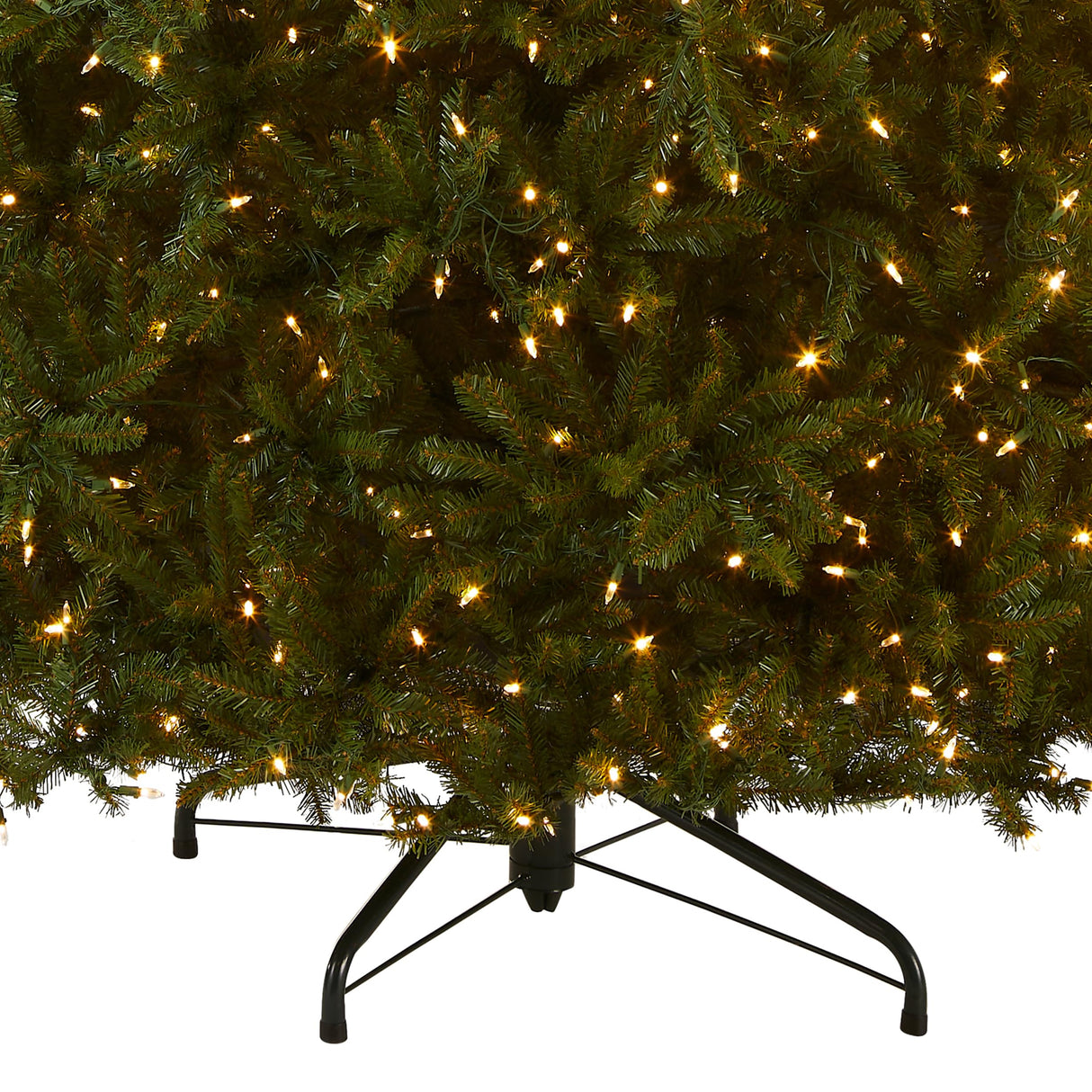National Tree Company Pre-Lit Artificial Full Christmas Tree, Green, Dunhill Fir, Dual Color LED Lights, Includes Stand, 10 Ft National Tree Company