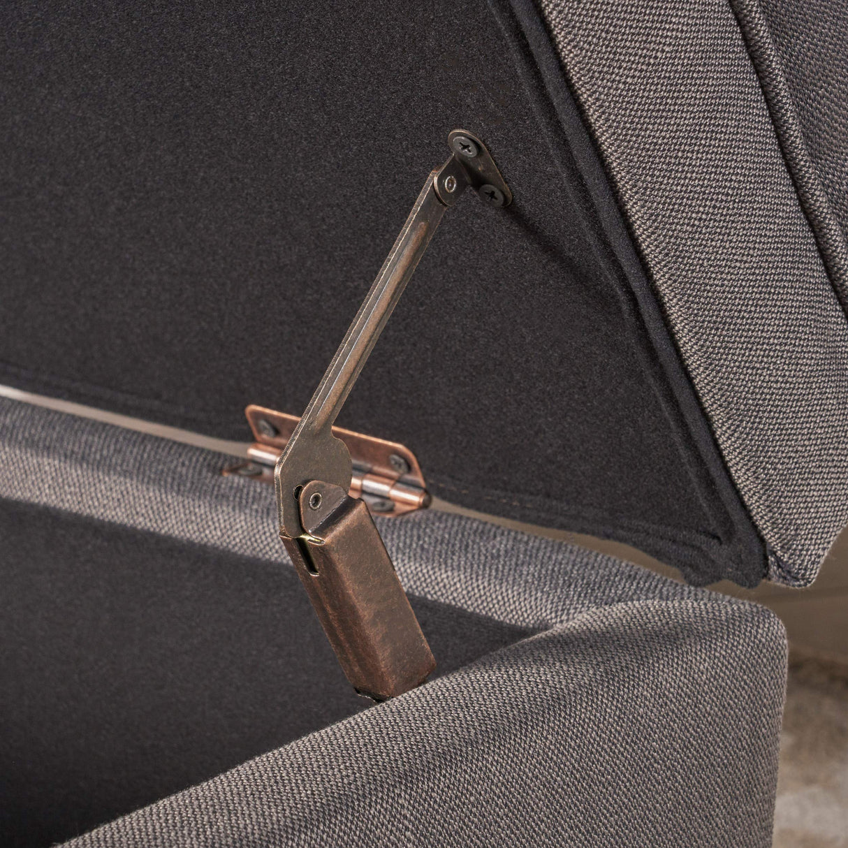 Christopher Knight Home Juliana Fabric Storage Ottoman, Gray Christopher Knight Home