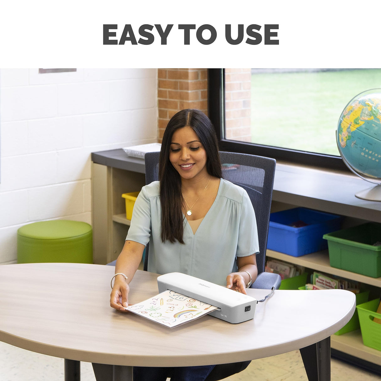 Fellowes Ion 95 Thermal Laminator for Home, School or Office with 15 Pouch Starter Kit, Easy to Use, Quick Warm-Up, Jam-Free (5247201) Fellowes