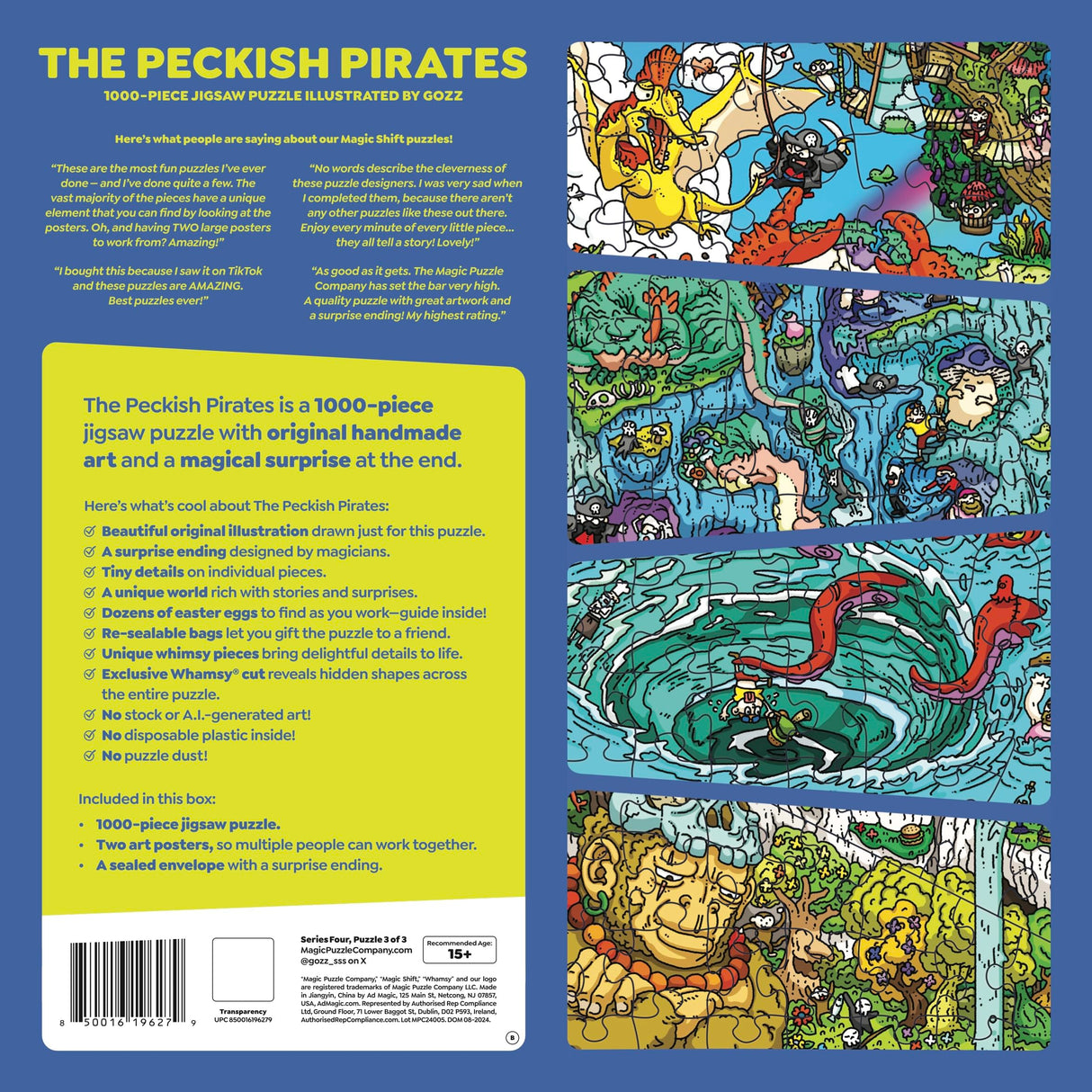 The Peckish Pirates • 1000-Piece Jigsaw Puzzle from The Magic Puzzle Company • Series Four Magic Puzzle Company