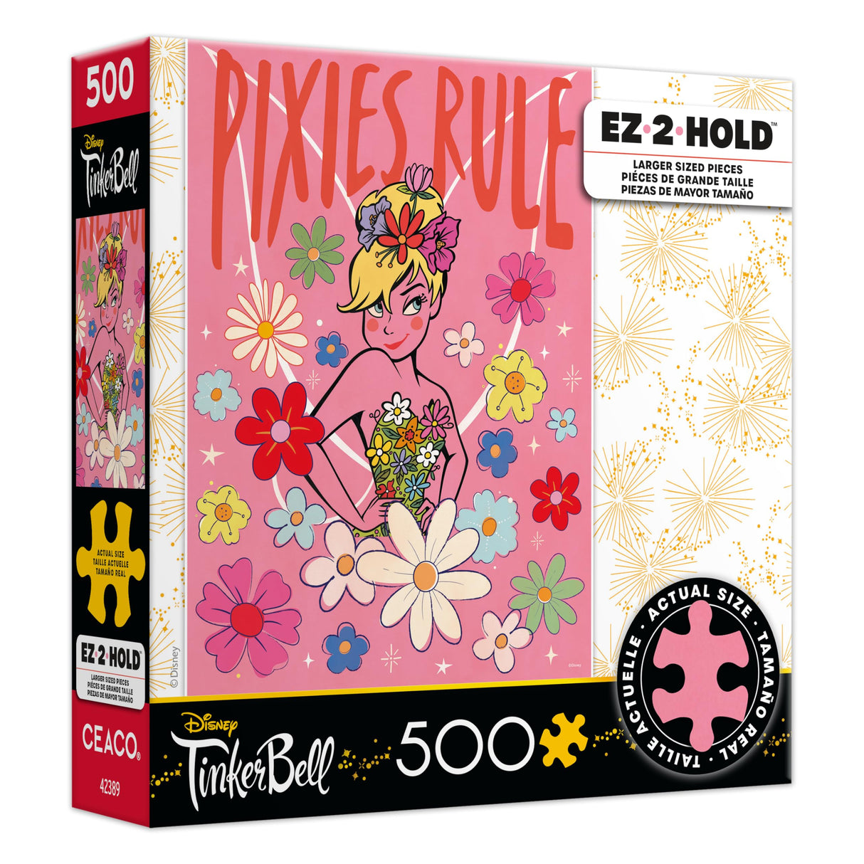 Ceaco - Disney - Tinker Bell - Pixies Rule - 500 Larger Sized Piece Jigsaw Puzzle Ceaco