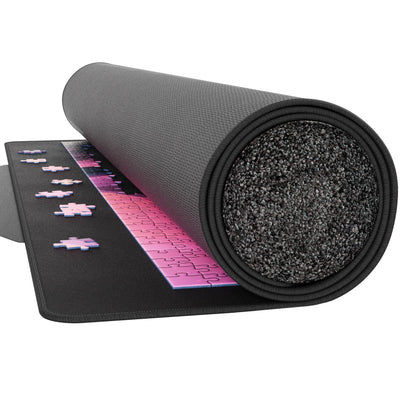 Puzzlup Puzzle Mat Rollup 1500 Pieces - 26 x 47 Inches - Portable Non Slip Jigsaw Puzzle Saver - Premium Large Puzzle Mat Suited for Puzzles of 500, 1000 or 1500 Pieces