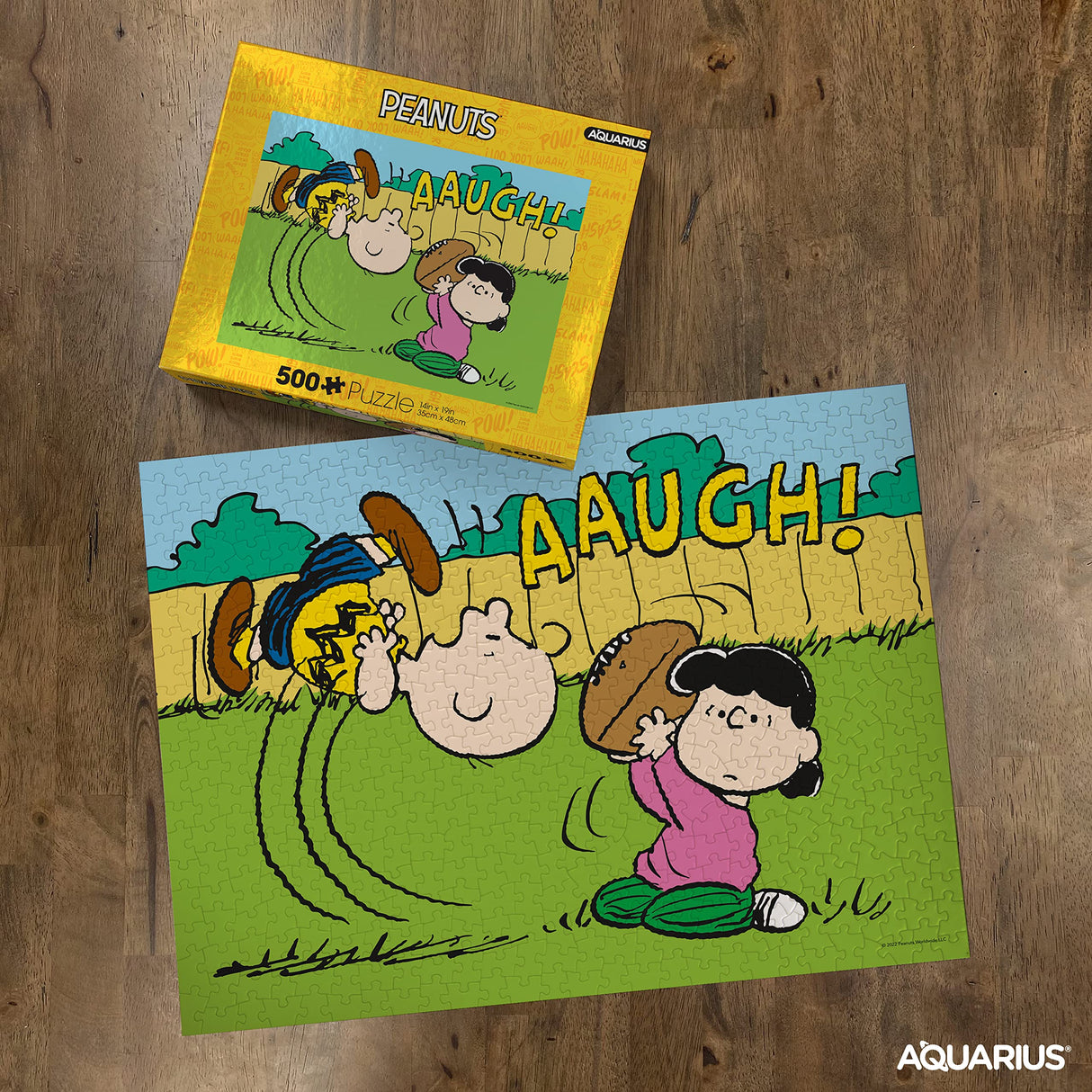 AQUARIUS - Peanuts Lucy Football 500 Piece Jigsaw Puzzle AQUARIUS