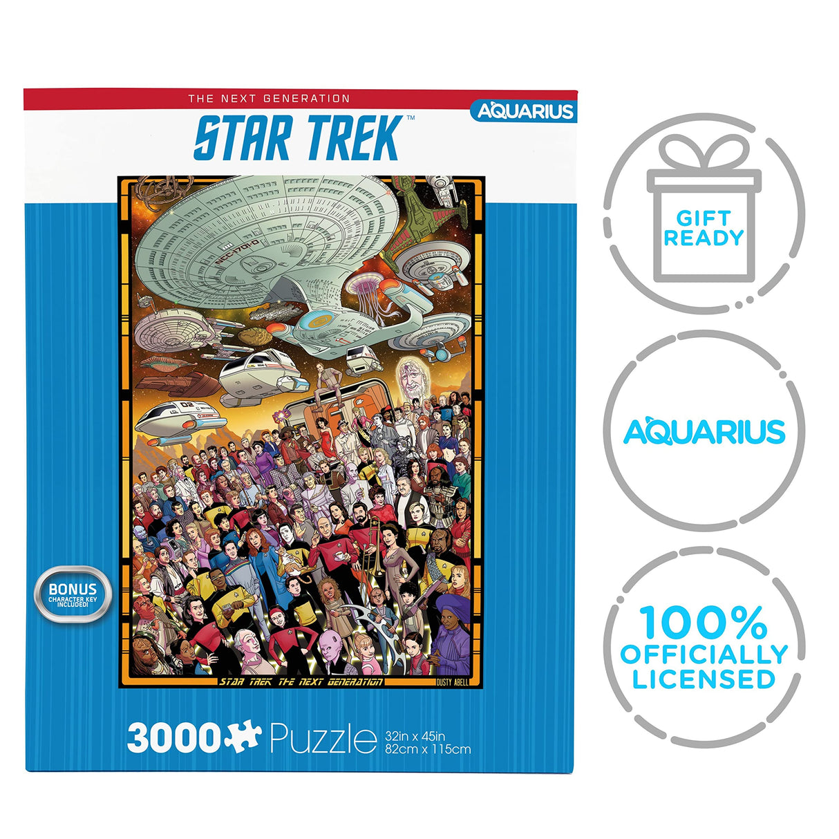 Aquarius Star Trek Next Gen Puzzle (3000 Piece Jigsaw Puzzle) - Officially Licensed Star Trek Merchandise & Collectibles - Glare Free - Precision Fit - 32 x 45 Inches AQUARIUS