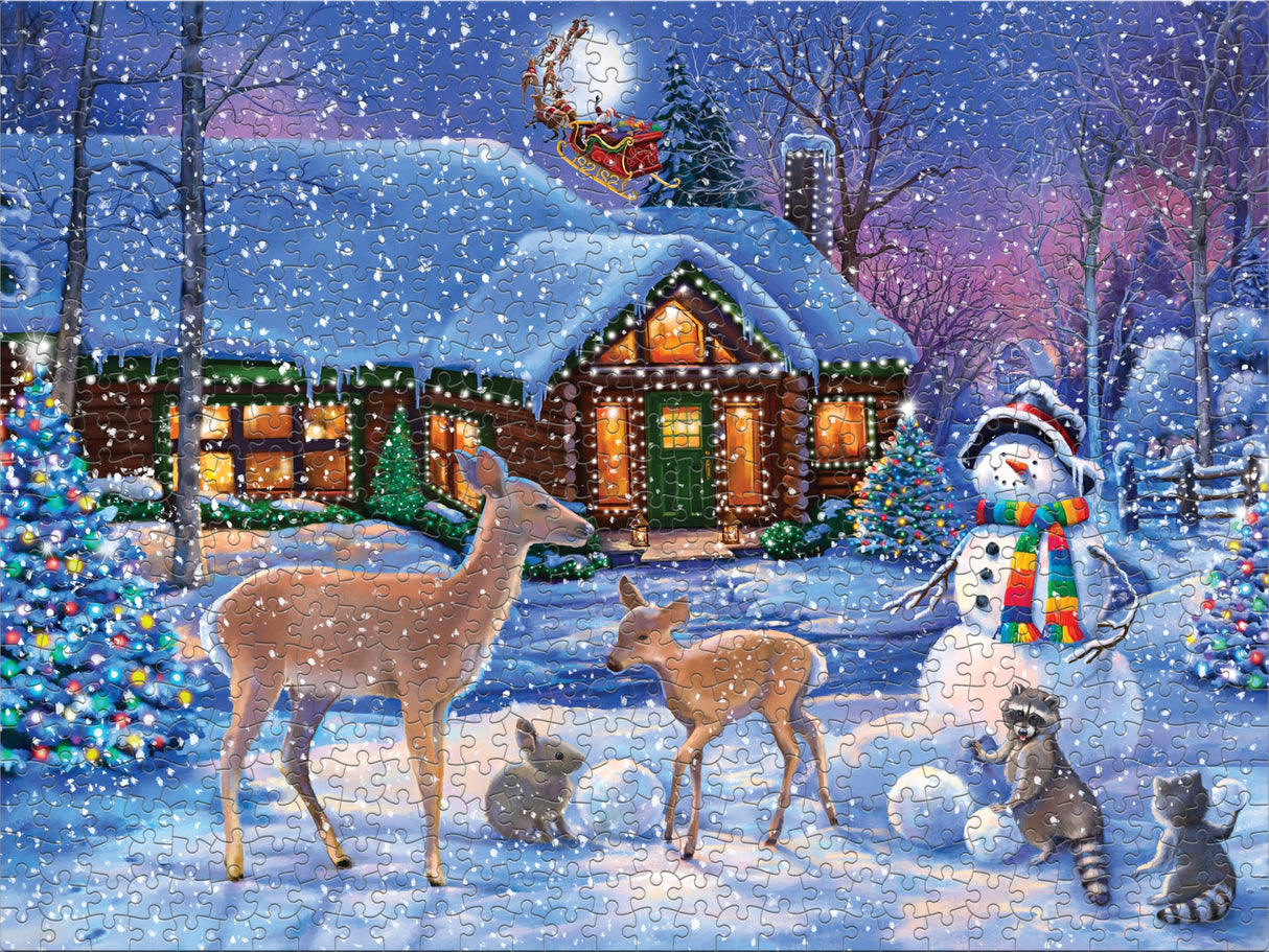 Ceaco - Glow in The Dark - Holiday Wonderland - 750 Piece Jigsaw Puzzle Ceaco
